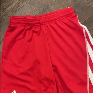 Adidas Red Sweatpants with Elastic Waistband